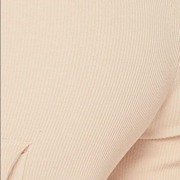 Taupe Ribbed Jumpsuit HIGH QUALITY - Picture 3 of 3